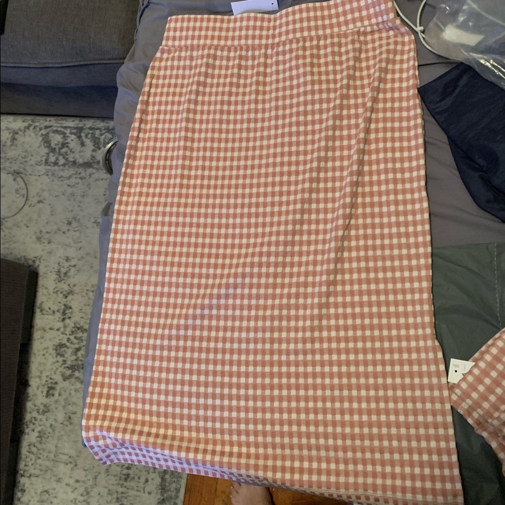 Midi Lou & Greg Gingham Midi Skirt